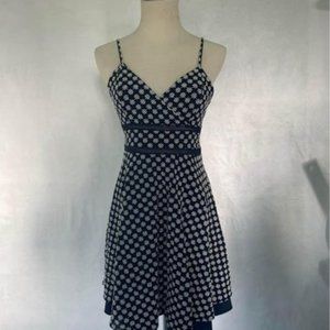 Trixxi Embroidered blue and white floral summer dress size M